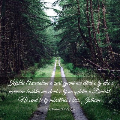 Picture 03 - 2 Mbretërve 15:7 ALB - Kështu Azariahun e zuri gjumi me etërit e tij - Bible Verse Picture