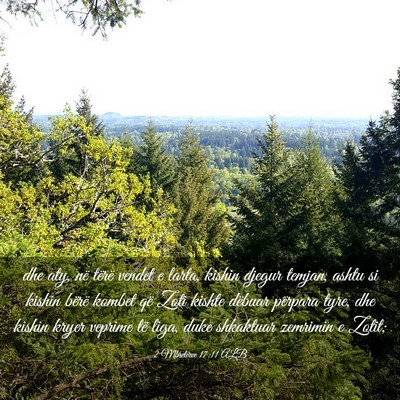 Picture 03 - 2 Mbretërve 17:11 ALB - dhe aty, në tërë vendet e larta, kishin djegur - Bible Verse Picture