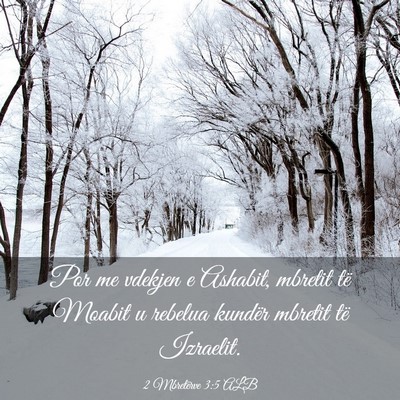 Picture 03 - 2 Mbretërve 3:5 ALB - Por me vdekjen e Ashabit, mbretit të Moabit u - Bible Verse Picture