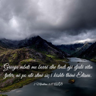Picture 03 - 2 Mbretërve 4:17 ALB - Gruaja mbeti me barrë dhe lindi një djalë - Bible Verse Picture