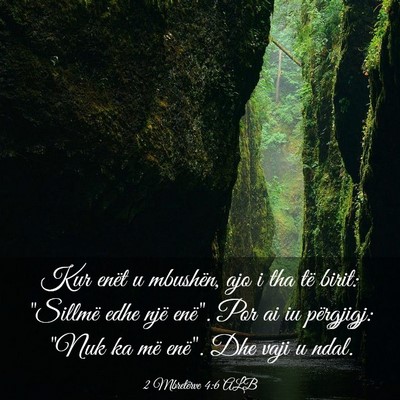 Picture 03 - 2 Mbretërve 4:6 ALB - Kur enët u mbushën, ajo i tha të birit: - Bible Verse Picture