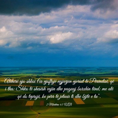 Picture 03 - 2 Mbretërve 4:7 ALB - Atëherë ajo shkoi t’ia njoftojë ngjarjen - Bible Verse Picture