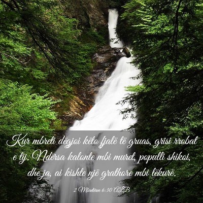 Picture 03 - 2 Mbretërve 6:30 ALB - Kur mbreti dëgjoi këto fjalë të gruas, grisi - Bible Verse Picture