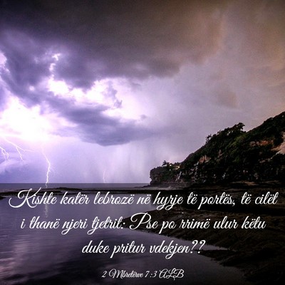 Picture 03 - 2 Mbretërve 7:3 ALB - Kishte katër lebrozë në hyrje të portës, të - Bible Verse Picture