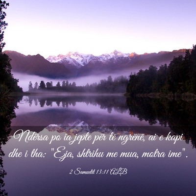 Picture 03 - 2 Samuelit 13:11 ALB - Ndërsa po ia jepte për të ngrënë, ai e kapi - Bible Verse Picture