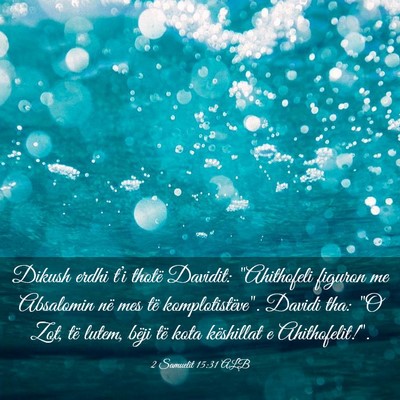 Picture 03 - 2 Samuelit 15:31 ALB - Dikush erdhi t’i thotë Davidit: 