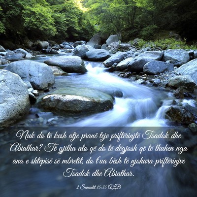 Picture 03 - 2 Samuelit 15:35 ALB - Nuk do të kesh atje pranë teje priftërinjtë - Bible Verse Picture
