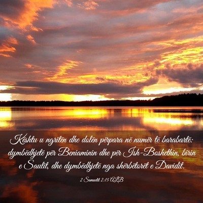 Picture 03 - 2 Samuelit 2:15 ALB - Kështu u ngritën dhe dolën përpara në numër - Bible Verse Picture