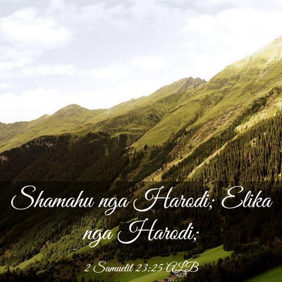 Picture 03 - 2 Samuelit 23:25 ALB - Shamahu nga Harodi; Elika nga - Bible Verse Picture