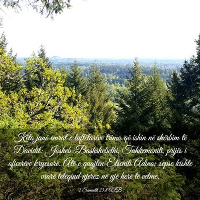 Picture 03 - 2 Samuelit 23:8 ALB - Këto janë emrat e luftëtarëve trima që ishin - Bible Verse Picture