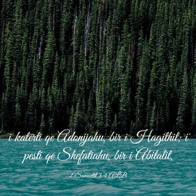 Picture 03 - 2 Samuelit 3:4 ALB - i katërti qe Adonijahu, bir i Hagithit; i pesti - Bible Verse Picture
