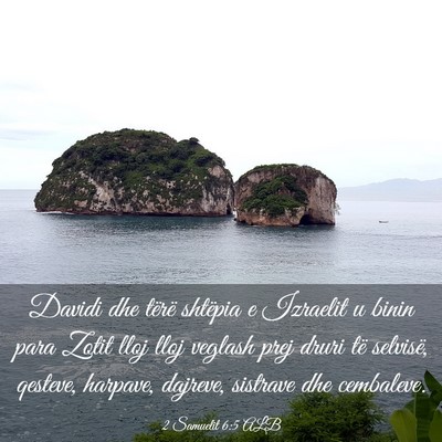 Picture 03 - 2 Samuelit 6:5 ALB - Davidi dhe tërë shtëpia e Izraelit u binin - Bible Verse Picture