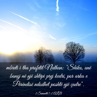 Picture 03 - 2 Samuelit 7:2 ALB - mbreti i tha profetit Nathan: 