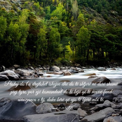 Picture 03 - Danieli 11:18 ALB - Pastaj do t’u drejtohet ishujve dhe do të - Bible Verse Picture