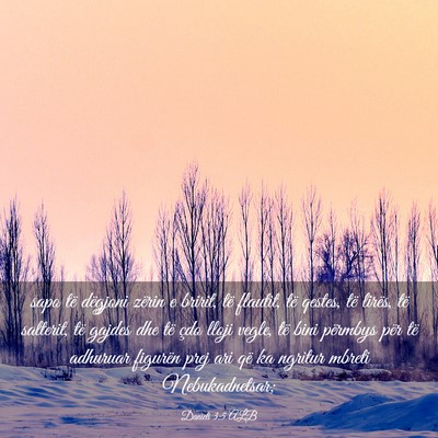 Picture 03 - Danieli 3:5 ALB - sapo të dëgjoni zërin e bririt, të flautit, - Bible Verse Picture