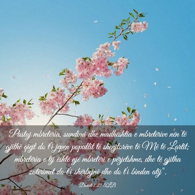 Picture 03 - Danieli 7:27 ALB - Pastaj mbretëria, sundimi dhe madhështia e - Bible Verse Picture