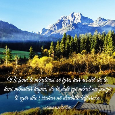Picture 03 - Danieli 8:23 ALB - Në fund të mbretërisë së tyre, kur rebelët - Bible Verse Picture