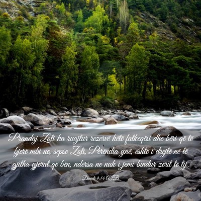 Picture 03 - Danieli 9:14 ALB - Prandaj Zoti ka ruajtur rezervë këtë - Bible Verse Picture