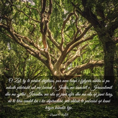 Picture 03 - Danieli 9:7 ALB - O Zot, ty të përket drejtësia, por neve turpi - Bible Verse Picture