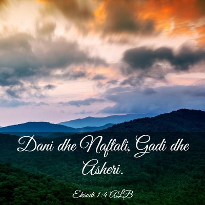 Picture 03 - Eksodi 1:4 ALB - Dani dhe Naftali, Gadi dhe - Bible Verse Picture