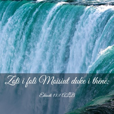 Picture 03 - Eksodi 13:1 ALB - Zoti i foli Moisiut duke i - Bible Verse Picture