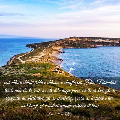 Picture 03 - Eksodi 20:10 ALB - por dita e shtatë është e shtuna, e shenjtë - Bible Verse Picture