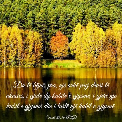 Picture 03 - Eksodi 25:10 ALB - Do të bëjnë, pra, një arkë prej druri të - Bible Verse Picture