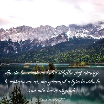 Picture 03 - Eksodi 26:32 ALB - dhe do ta varësh në katër shtylla prej - Bible Verse Picture