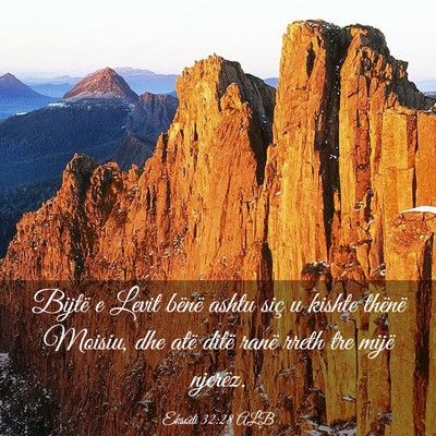 Picture 03 - Eksodi 32:28 ALB - Bijtë e Levit bënë ashtu siç u kishte thënë - Bible Verse Picture