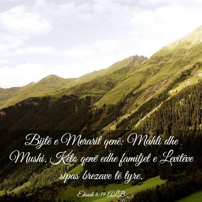 Picture 03 - Eksodi 6:19 ALB - Bijtë e Merarit qenë: Mahli dhe Mushi. Këto - Bible Verse Picture