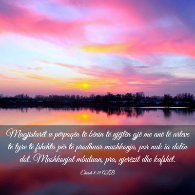 Picture 03 - Eksodi 8:18 ALB - Magjistarët u përpoqën të bënin të - Bible Verse Picture