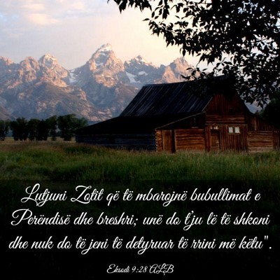 Picture 03 - Eksodi 9:28 ALB - Lutjuni Zotit që të mbarojnë bubullimat e - Bible Verse Picture