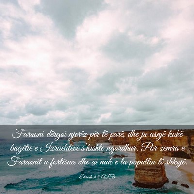 Picture 03 - Eksodi 9:7 ALB - Faraoni dërgoi njerëz për të parë, dhe ja - Bible Verse Picture
