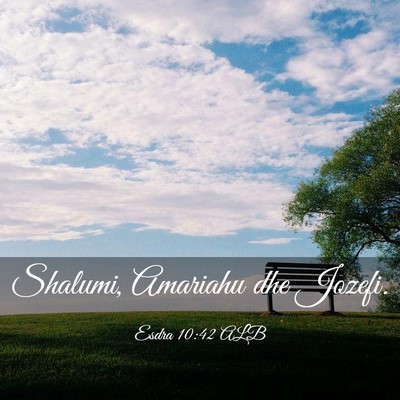 Picture 03 - Esdra 10:42 ALB - Shalumi, Amariahu dhe - Bible Verse Picture