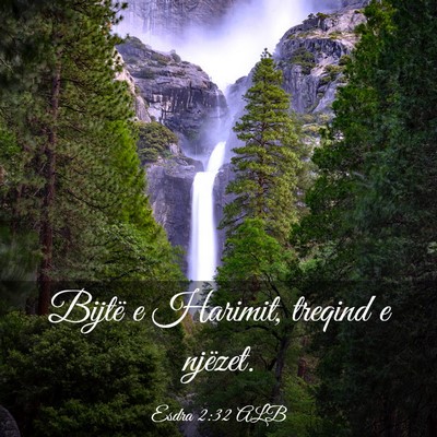 Picture 03 - Esdra 2:32 ALB - Bijtë e Harimit, treqind e - Bible Verse Picture