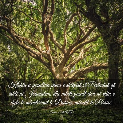 Picture 03 - Esdra 4:24 ALB - Kështu u pezullua puna e shtëpisë së - Bible Verse Picture