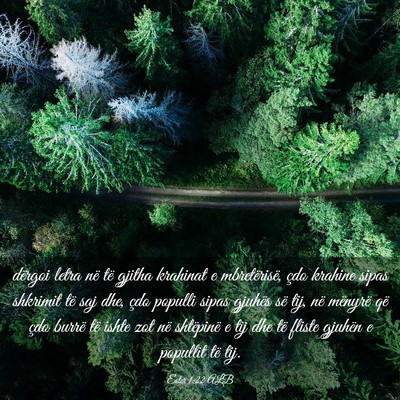 Picture 03 - Ester 1:22 ALB - dërgoi letra në të gjitha krahinat e - Bible Verse Picture