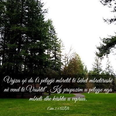Picture 03 - Ester 2:4 ALB - Vajza që do t’i pëlqejë mbretit të bëhet - Bible Verse Picture