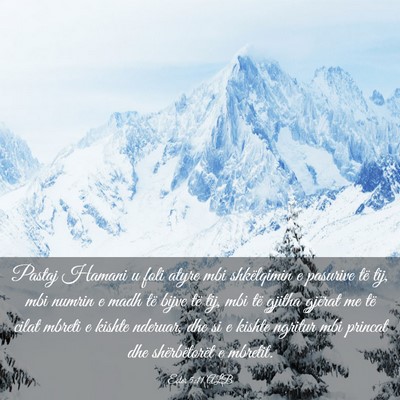 Picture 03 - Ester 5:11 ALB - Pastaj Hamani u foli atyre mbi shkëlqimin e - Bible Verse Picture