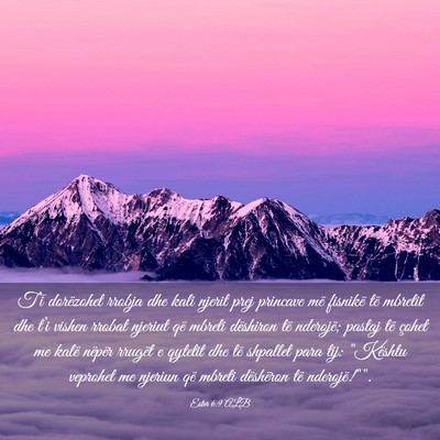 Picture 03 - Ester 6:9 ALB - T’i dorëzohet rrobja dhe kali njerit prej - Bible Verse Picture