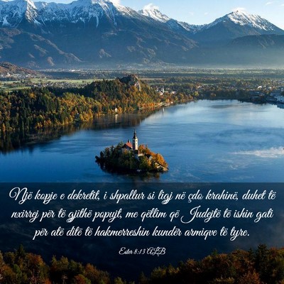 Picture 03 - Ester 8:13 ALB - Një kopje e dekretit, i shpallur si ligj në - Bible Verse Picture
