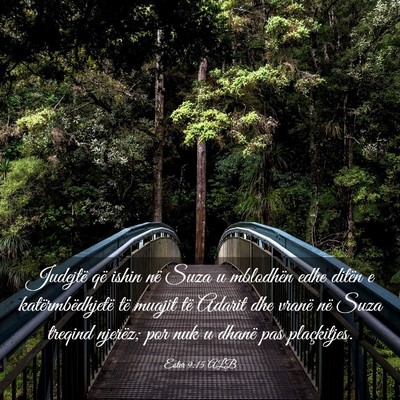Picture 03 - Ester 9:15 ALB - Judejtë që ishin në Suza u mblodhën edhe - Bible Verse Picture