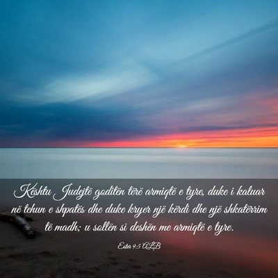 Picture 03 - Ester 9:5 ALB - Kështu Judejtë goditën tërë armiqtë e tyre, - Bible Verse Picture