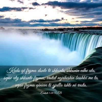Picture 03 - Ezekieli 1:20 ALB - Kudo që fryma donte të shkonte, shkonin edhe - Bible Verse Picture