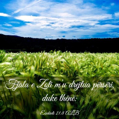 Picture 03 - Ezekieli 21:8 ALB - Fjala e Zoti m’u drejtua përsëri, duke - Bible Verse Picture