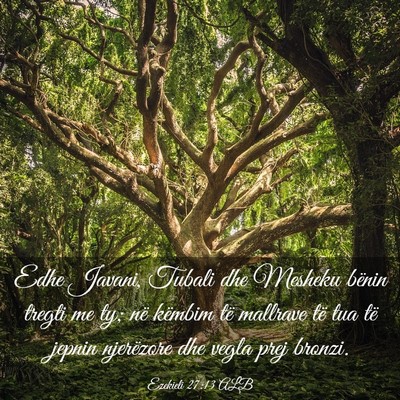Picture 03 - Ezekieli 27:13 ALB - Edhe Javani, Tubali dhe Mesheku bënin tregti me - Bible Verse Picture