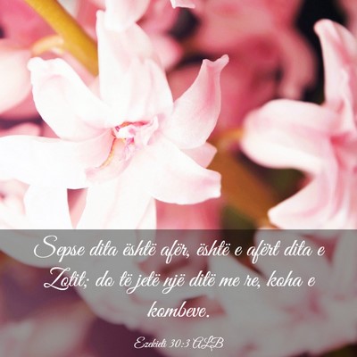 Picture 03 - Ezekieli 30:3 ALB - Sepse dita është afër, është e afërt dita e - Bible Verse Picture