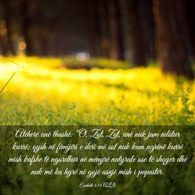 Picture 03 - Ezekieli 4:14 ALB - Atëherë unë thashë: 