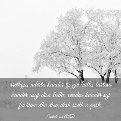 Picture 03 - Ezekieli 4:2 ALB - rrethoje, ndërto kundër tij një kullë, - Bible Verse Picture