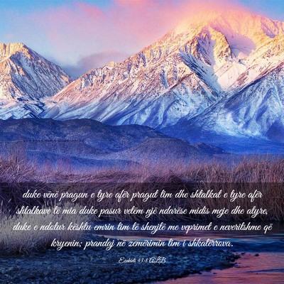 Picture 03 - Ezekieli 43:8 ALB - duke vënë pragun e tyre afër pragut tim dhe - Bible Verse Picture